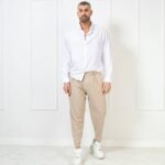 Πουκάμισο λευκό σε oversized γραμμή - Image 3