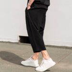 Σετ παντελόνι & T-shirt μαύρο japaneese σε oversized γραμμή - Image 5