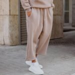 Φόρμα παντελόνι μόκα japaneese σε oversized γραμμή - Image 3