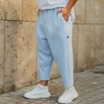 Φόρμα παντελόνι σιέλ japaneese σε oversized γραμμή - Image 3