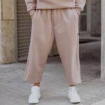 Φόρμα παντελόνι μόκα japaneese σε oversized γραμμή