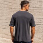 T-Shirt γκρι σε oversized γραμμή - Image 3