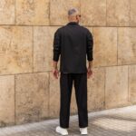 Σετ παντελόνι & σακάκι μαύρο σε oversized γραμμή - Image 7