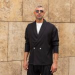 Σετ παντελόνι & σακάκι μαύρο σε oversized γραμμή - Image 4