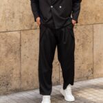 Σετ παντελόνι & σακάκι μαύρο σε oversized γραμμή - Image 6