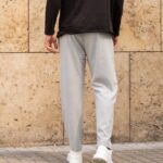 Παντελόνι γκρι baggy σε άνετη γραμμή - Image 3