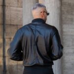 Δερματίνη jacket μαύρο σε άνετη γραμμή - Image 5