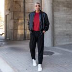 Παντελόνι μαύρο baggy σε άνετη γραμμή - Image 4