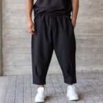 Σετ T-shirt μαύρο & παντελόνι japanese σε oversized γραμμή - Image 6