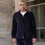 Σετ παντελόνι & πουκάμισο μαύρο κοτλέ σε άνετη γραμμή - Image 3