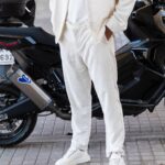 Σετ παντελόνι & πουκάμισο μπεζ κοτλέ σε άνετη γραμμή - Image 3