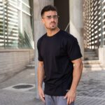 T-Shirt μαύρο κανονική γραμμή - Image 2