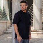 T-Shirt μαύρο σε oversized γραμμή - Image 2