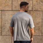 T-Shirt χακί σε oversized γραμμή - Image 4