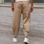 Παντελόνι μπεζ baggy σε άνετη γραμμή - Image 5