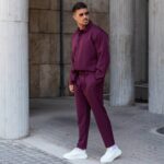 Σετ παντελόνι & πουκάμισο μπορντό σε άνετη γραμμή - Image 6