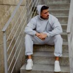 Φόρμα παντελόνι γκρι με κορδόνι σε κανονική γραμμή - Image 6