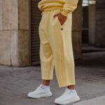 Φόρμα παντελόνι κίτρινο japaneese σε oversized γραμμή - Image 2