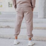 Φόρμα παντελόνι μόκα με κορδόνι σε κανονική γραμμή - Image 3