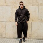 Φόρμα παντελόνι μαύρη japaneese σε oversized γραμμή - Image 4