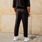 Σετ παντελόνι & T-shirt μαύρο 3/4 μανίκι σε κανονική γραμμή - Image 7