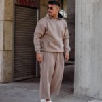 Φόρμα παντελόνι μόκα japaneese σε oversized γραμμή - Image 4