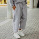 Φόρμα παντελόνι γκρι japaneese σε oversized γραμμή - Image 2