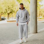 Φόρμα παντελόνι γκρι japaneese σε oversized γραμμή - Image 4