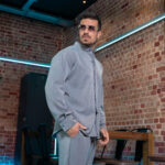 Σετ παντελόνι & πουκάμισο μαο γκρι σε άνετη γραμμή - Image 3