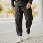 Σετ jean γκρι πουκάμισο & παντελόνι σε άνετη γραμμή - Image 6