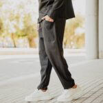 Σετ jean γκρι πουκάμισο & παντελόνι σε άνετη γραμμή - Image 7