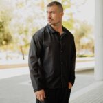 Σετ jean γκρι πουκάμισο & παντελόνι σε άνετη γραμμή - Image 4
