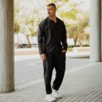 Σετ jean γκρι πουκάμισο & παντελόνι σε άνετη γραμμή - Image 2