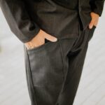 Σετ jean γκρι πουκάμισο & παντελόνι σε άνετη γραμμή - Image 8