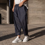 Παντελόνι μπλε τζιν japaneese σε oversized γραμμή - Image 2