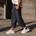 Παντελόνι μπλε τζιν japaneese σε oversized γραμμή - Image 3