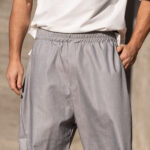 Παντελόνι γκρι τζιν japaneese σε oversized γραμμή - Image 6