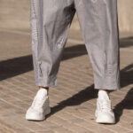 Παντελόνι γκρι τζιν japaneese σε oversized γραμμή - Image 5