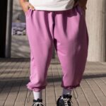 Φόρμα japaneese βιολετί με κορδόνι baggy σε oversized γραμμή