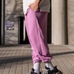 Φόρμα japaneese βιολετί με κορδόνι baggy σε oversized γραμμή - Image 3