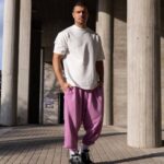 Φόρμα japaneese βιολετί με κορδόνι baggy σε oversized γραμμή - Image 6