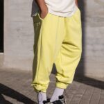 Φόρμα japaneese κίτρινο με κορδόνι baggy σε oversized γραμμή - Image 2