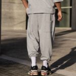 Φόρμα japaneese γκρι με κορδόνι baggy σε oversized γραμμή - Image 4