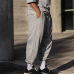 Φόρμα japaneese γκρι με κορδόνι baggy σε oversized γραμμή - Image 2