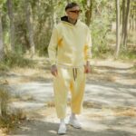 Φούτερ κίτρινο με κουκούλα σε oversized γραμμή - Image 4