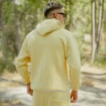Φούτερ κίτρινο με κουκούλα σε oversized γραμμή - Image 3