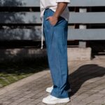 Τζιν baggy μπλε σε άνετη γραμμή - Image 4