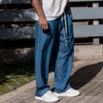 Τζιν baggy μπλε σε άνετη γραμμή - Image 3