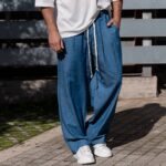 Τζιν baggy μπλε σε άνετη γραμμή - Image 2