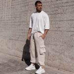 Φόρμα cargo μπεζ σε oversized γραμμή - Image 5